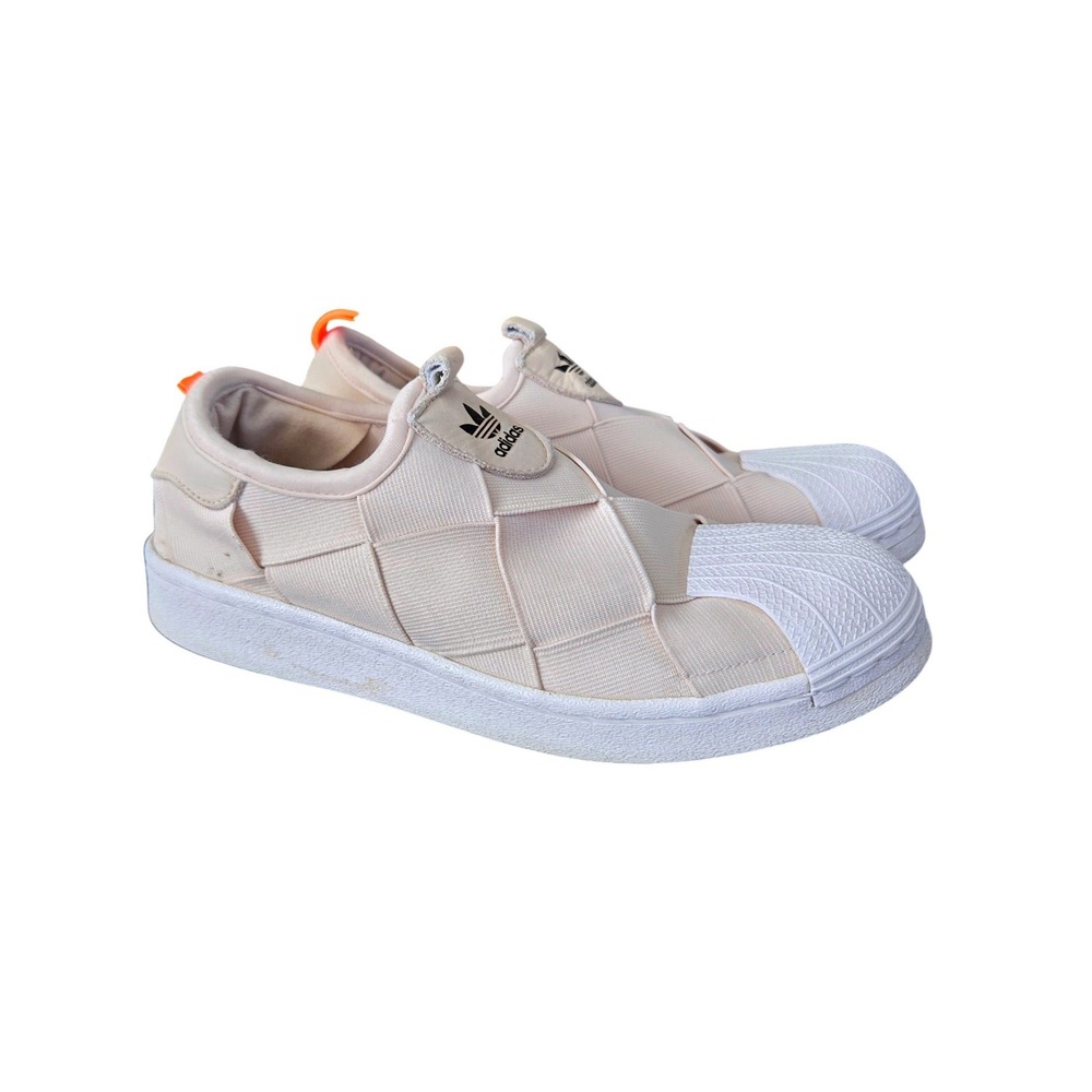 Adidas Superstar Slip-On Blush Pink Shell Toe Sneakers Womens 8, Athleisure